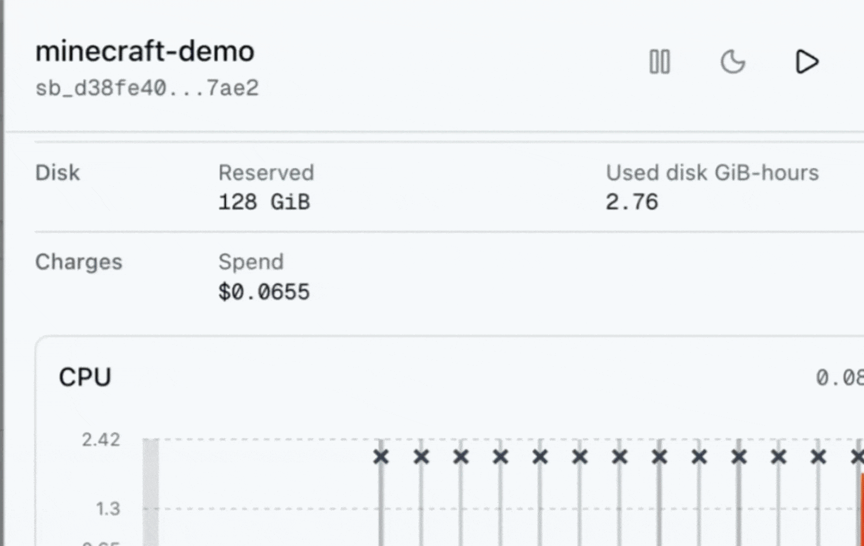 Minecraft server continuing to run while Sailboxes migrate every two minutes